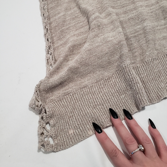 Free People Kona Pointelle Knit Poncho Cover-Up - Picture 7 of 9